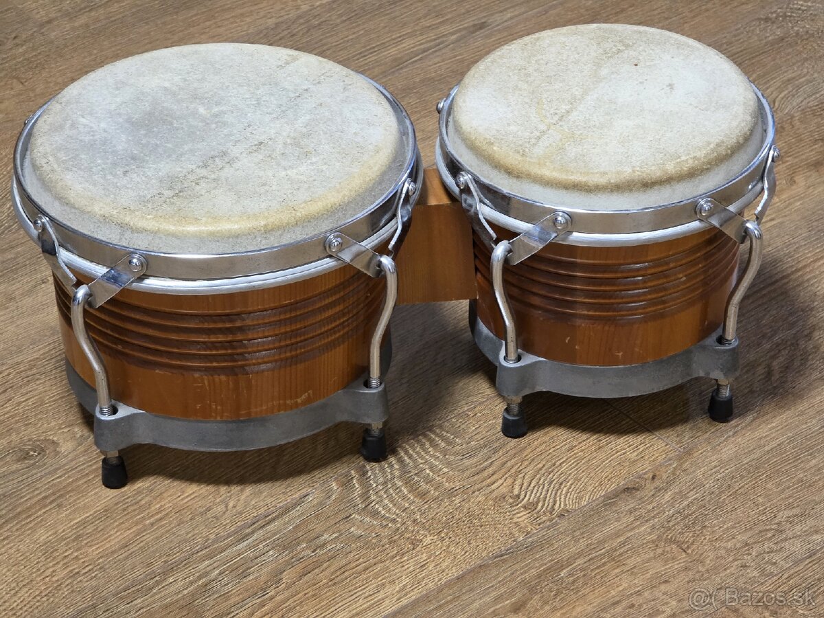 Masívne drevené bongo bubny – poctivý nástroj - 2