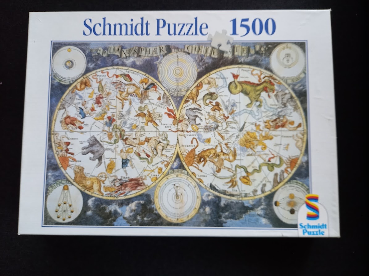 Puzzle-astrologická mapa - 2