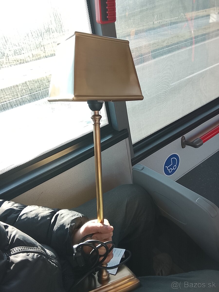 mosadzná stolná lampa - 2