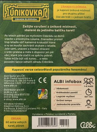 Únikovka "Záhada Eldoráda" - 2
