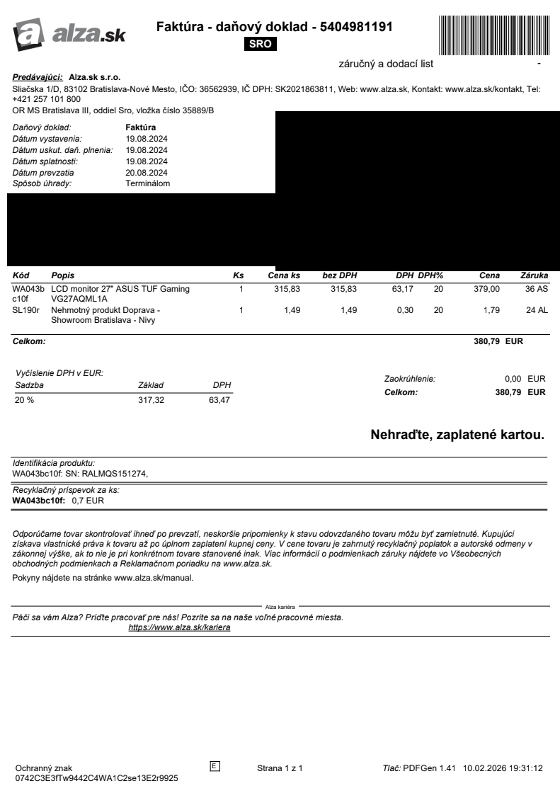 27" ASUS TUF Gaming VG27AQML1A - 2