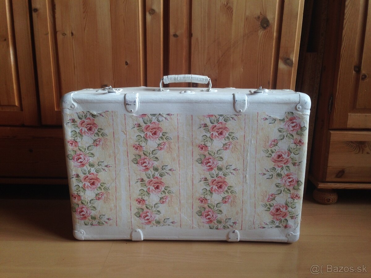 Retro drevený kufor - 2