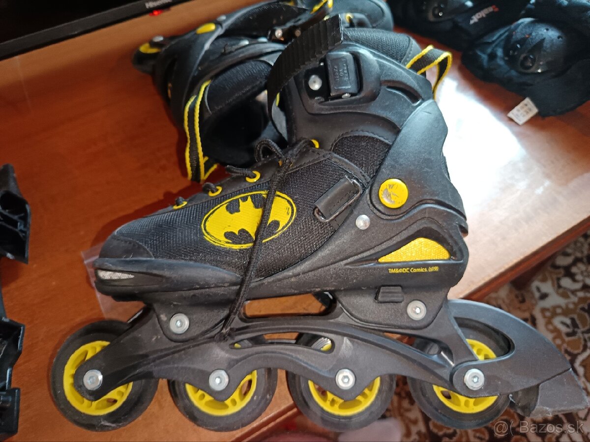 Inline korčule + chrániče (nastaviteľná velkosť 33-36) - 2
