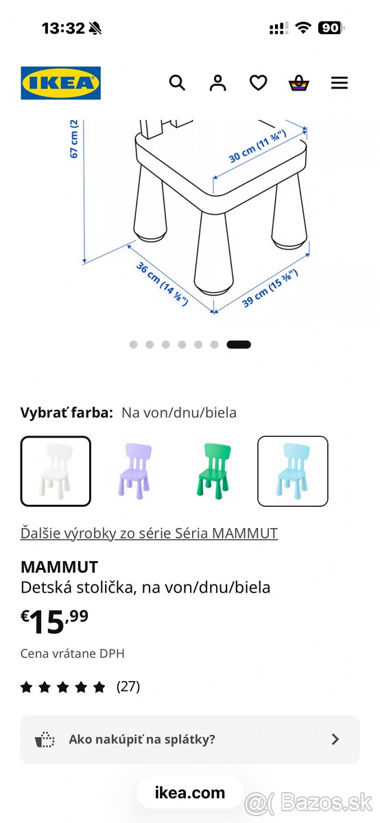 Ikea stolicka Mammut - 2