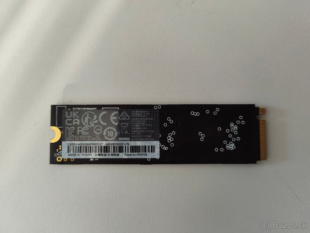 Corsair MP600 CORE XT 4TB NVMe SSD M.2 2280 - 2