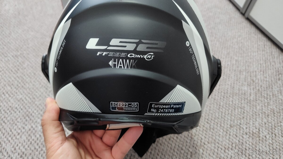 Predám preklopnú helmu LS2 FF393 covert hawk veľkosť L - 2