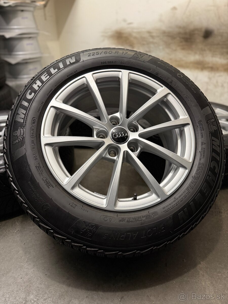 Zimná sada Audi A6 C8 - 5x112 R17 , 225/60/17 Michelin - 2