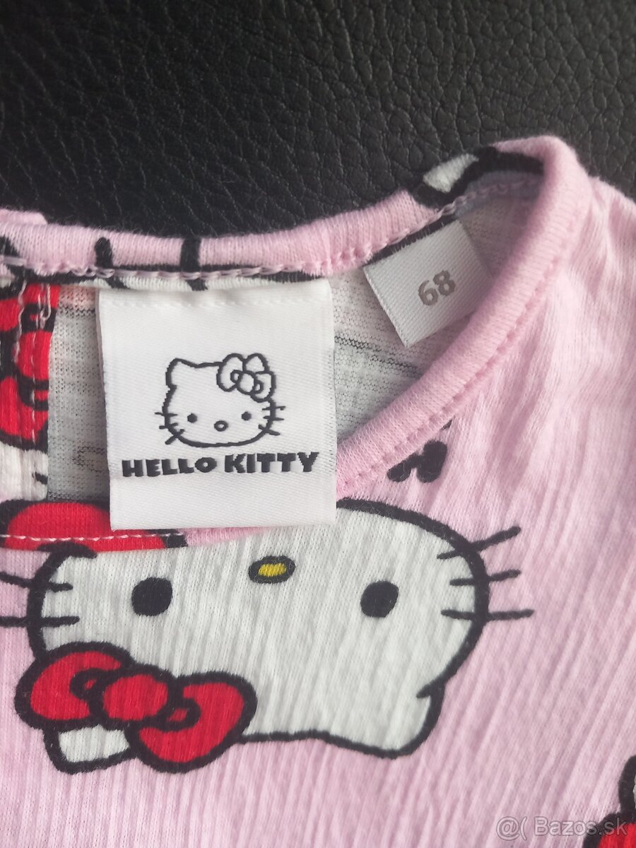 Dievčenské šaty – Hello Kitty + F&F, veľ. 68 a do 3 mesiacov - 2