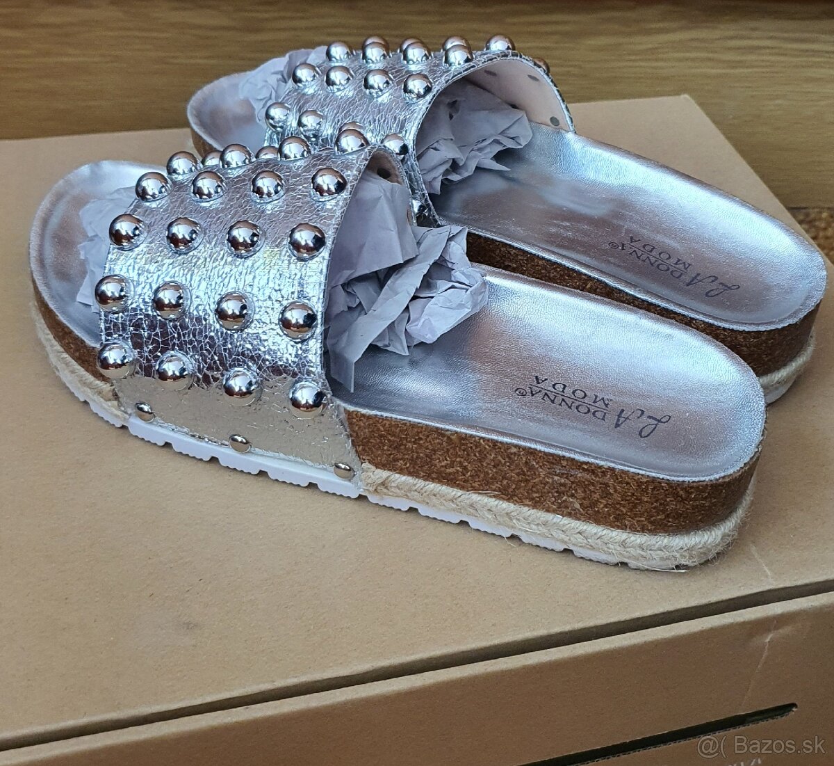 Strieborné šľapky - 2