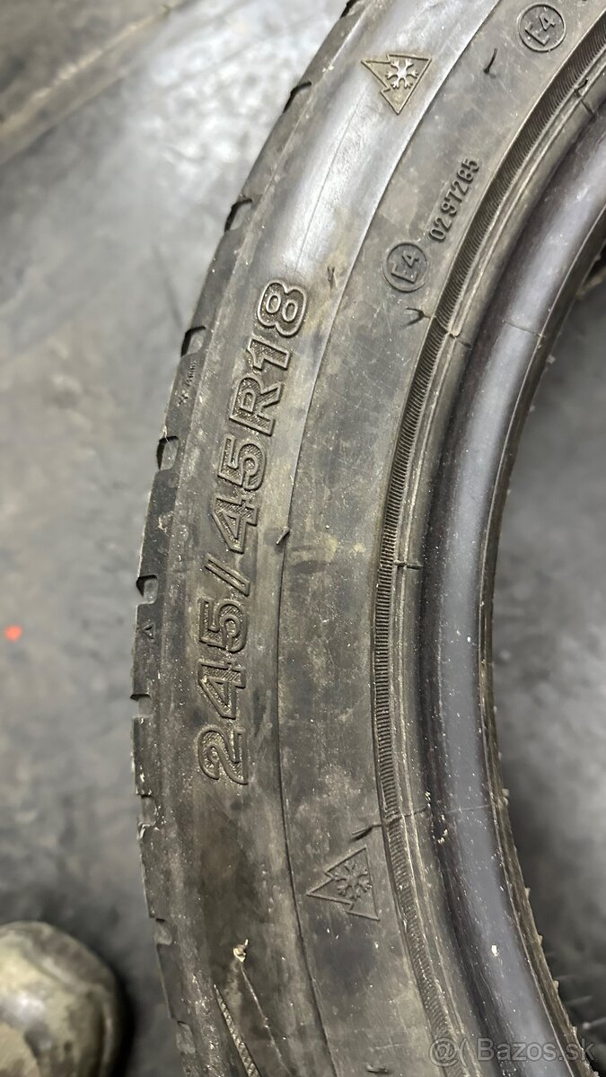 Predám zimné gumy firestone 245/45R18 - 2