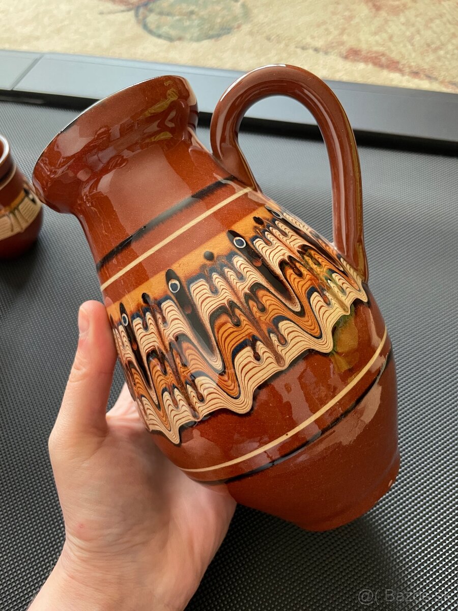 Hlinená súprava na víno - 2