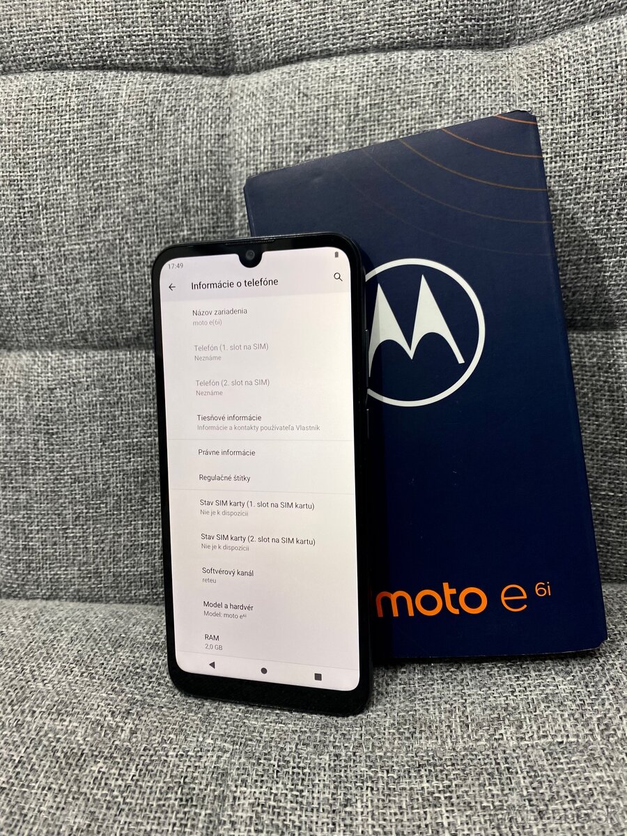 Motorola E6i (2/32GB) plne funkčný - 2
