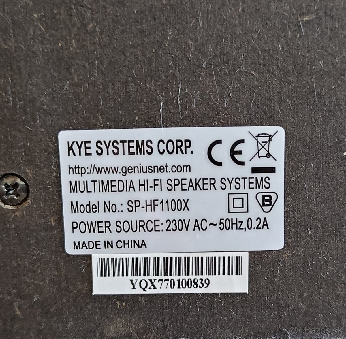 Genius SP-HF1100X - 2