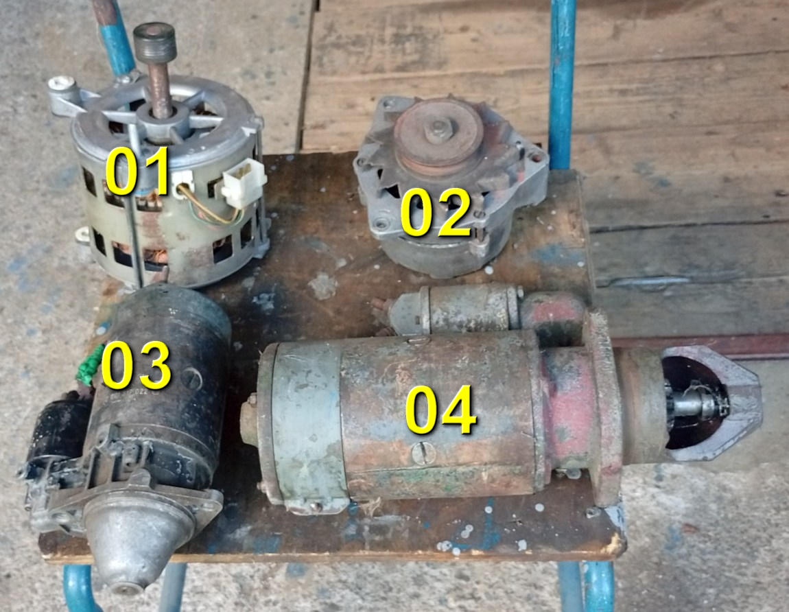 Štartér, alternátor, motor. - 2