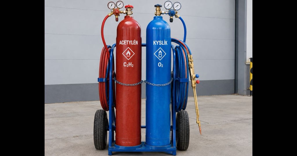 Výmena C2H2 10kg + O2 50l - 2