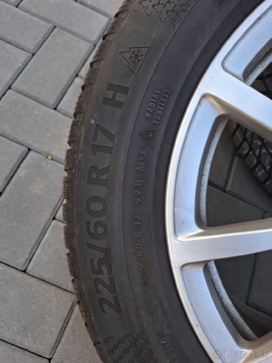R17 originál audi + pneu. Continental - 2