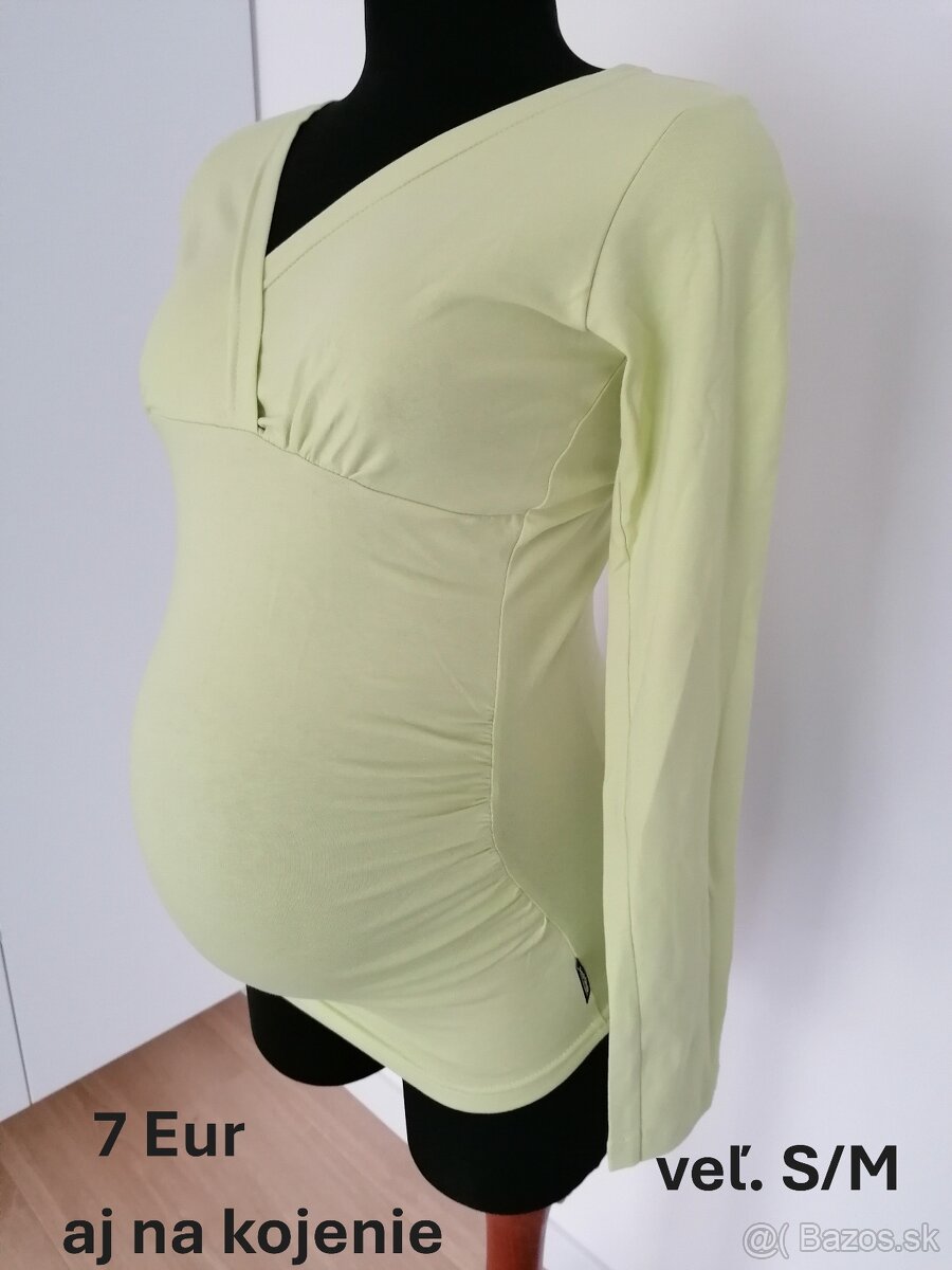 Tehotenské tričká a blúzky Nové - 2