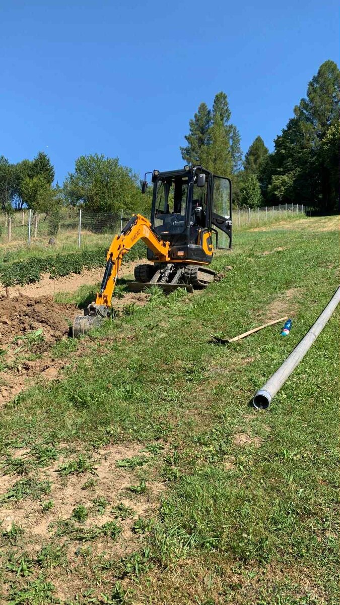 Zemné a výkopové práce – traktorbagrom a minibagrom - 2
