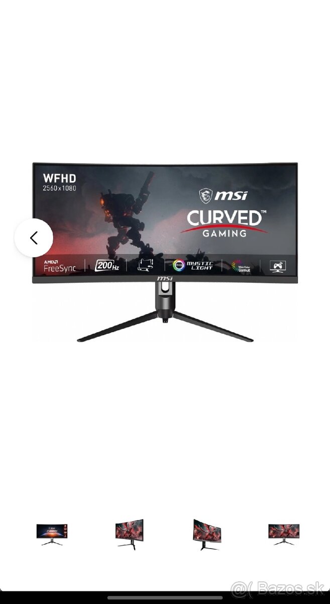 MSI Optix MAG301CR2 29.5" - 2