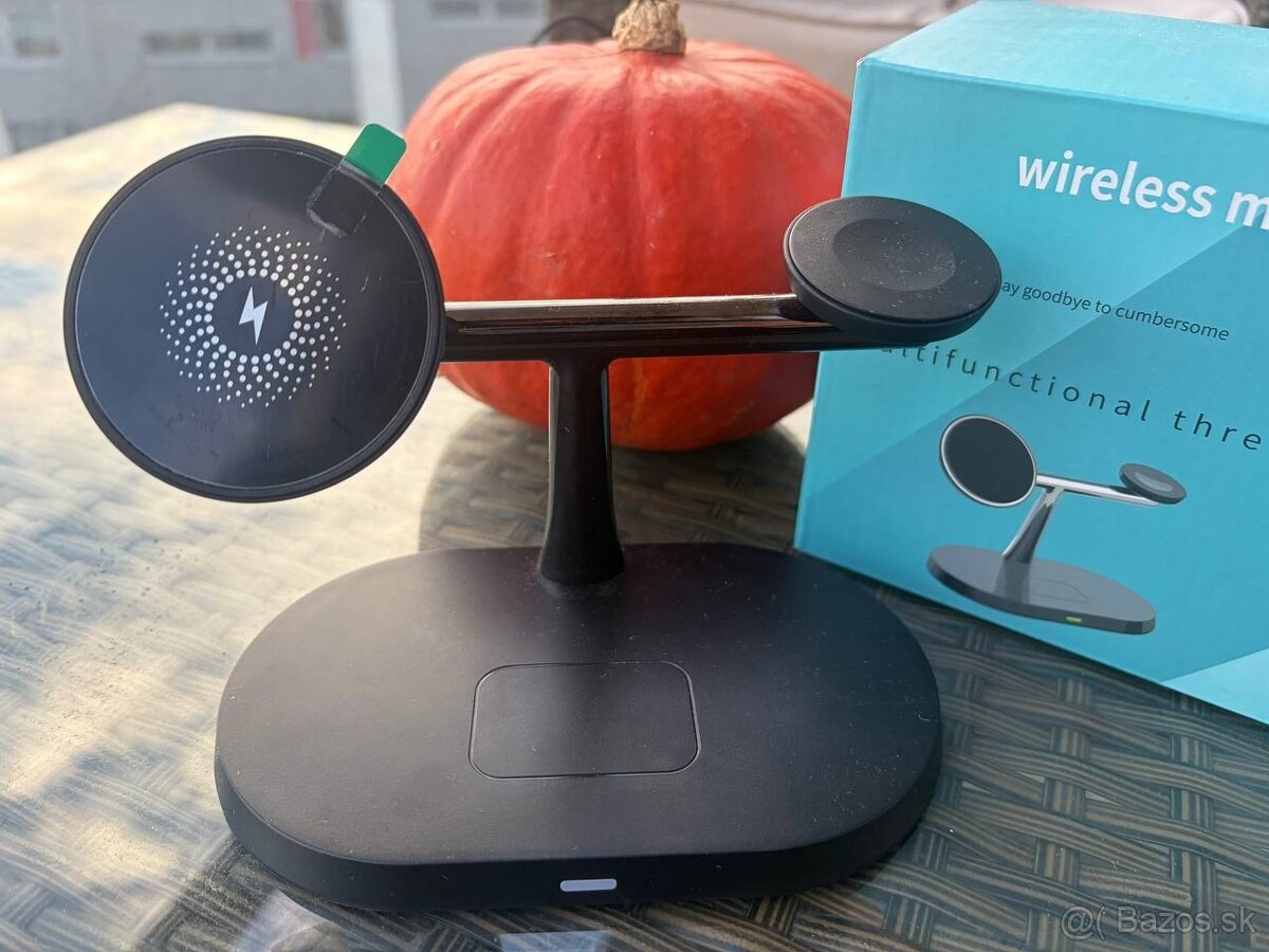 Bezdrôtová nabíjačka pre smartfón 3 v 1 (nová) - 2
