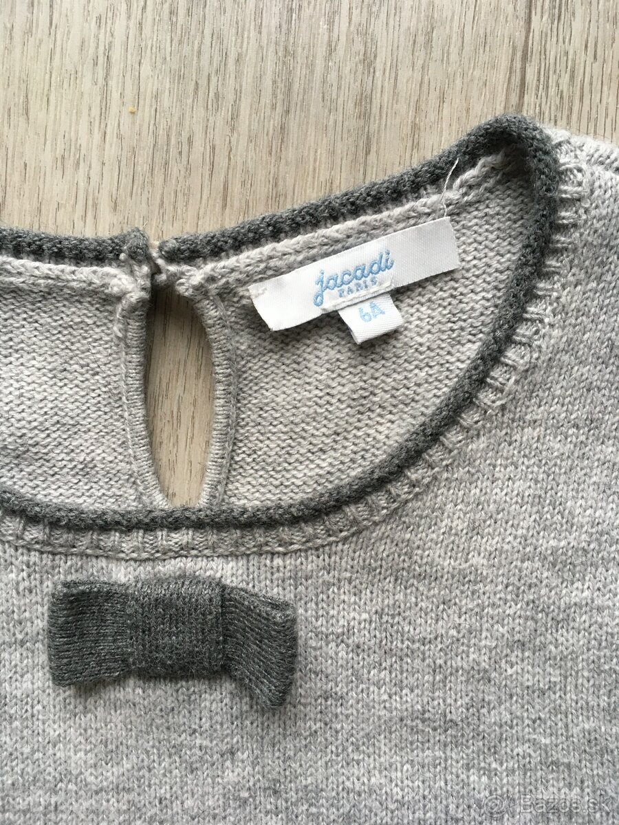 dievčenské úpletové šaty zn. Jacadi - 2