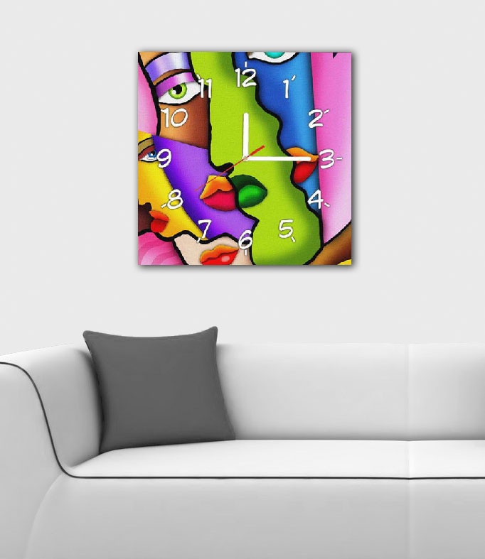 Obraz Abstrakce obličeje 50 x 50 cm - 2