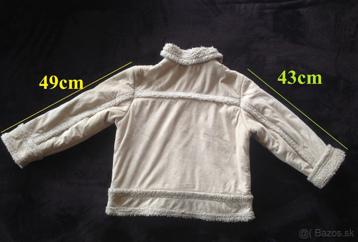 Bunda kožuštekového vzhľadu veľ. 140 - 2