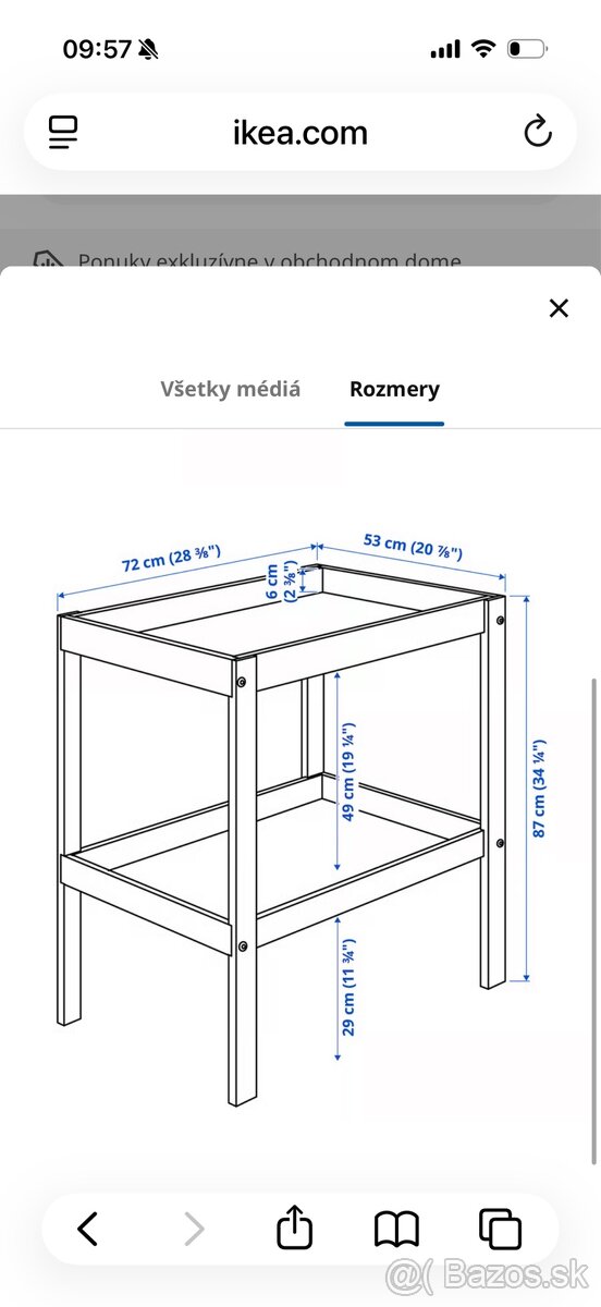 Prebaľovací pult IKEA - 2