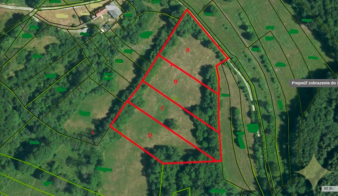 PREDAJ, 4 susediace rekreačné pozemky uprostred prírody, Jav - 2