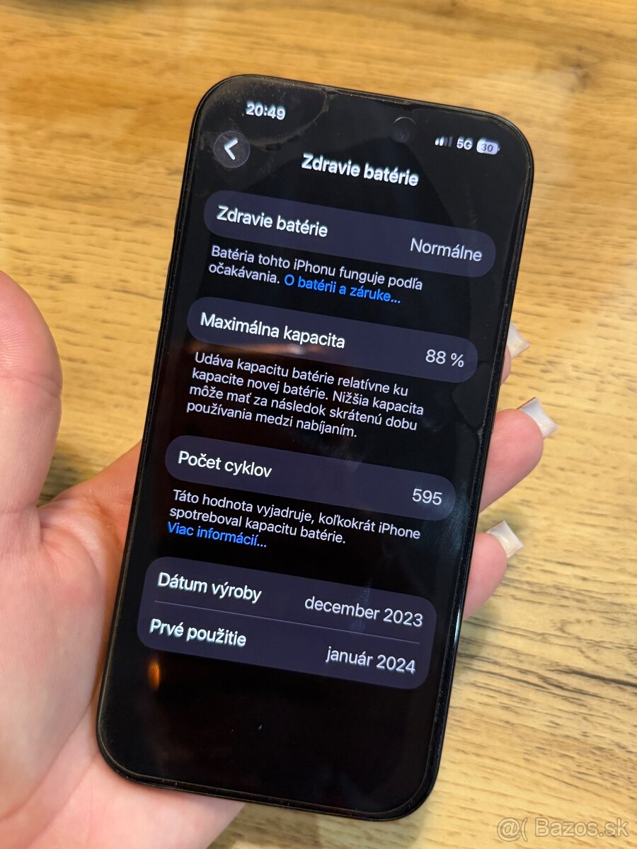 iPhone 15 PRO - 256G - v záruke - 2