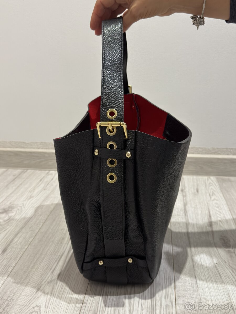 Kožená kabelka bez značky - 2