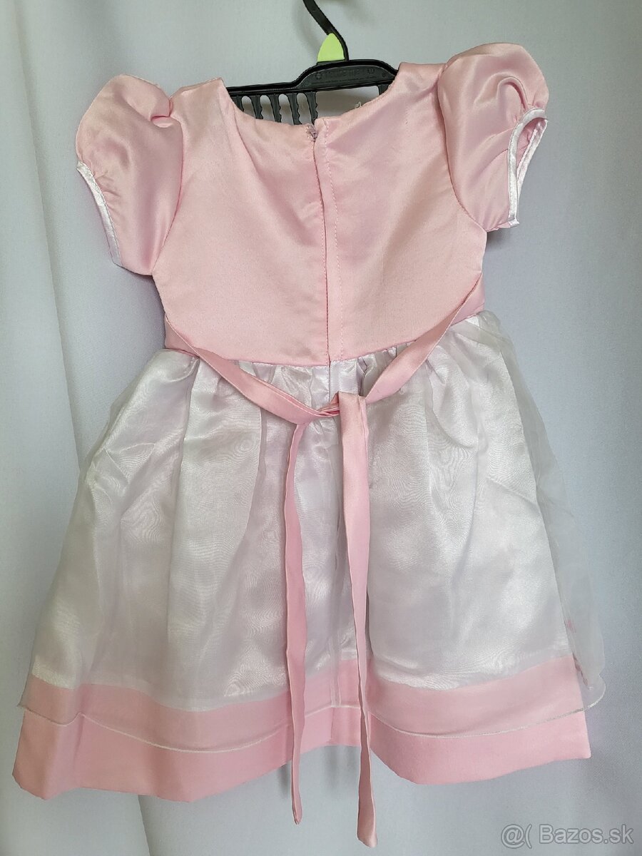 Detské šaty 22 ružové - 2