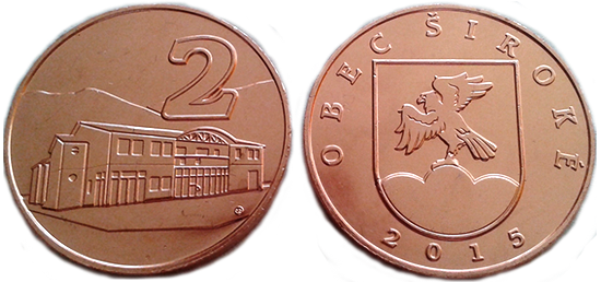 Regionálne platidlá - Širocký Sokol, SNV, Pieštany - 2