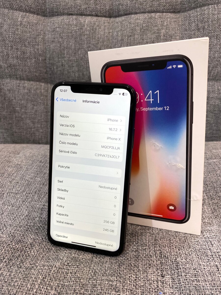iPhone X 256GB (plne funkčný) - 2