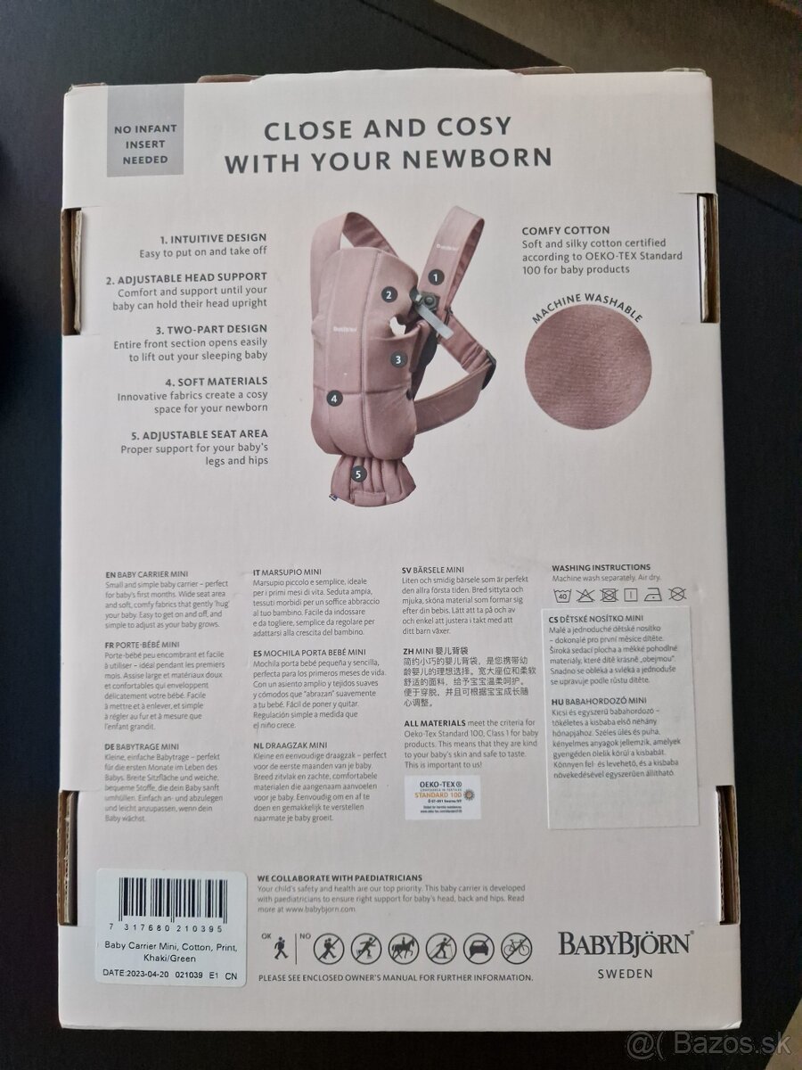 Baby Bjorn nosič MINI Cotton - 2