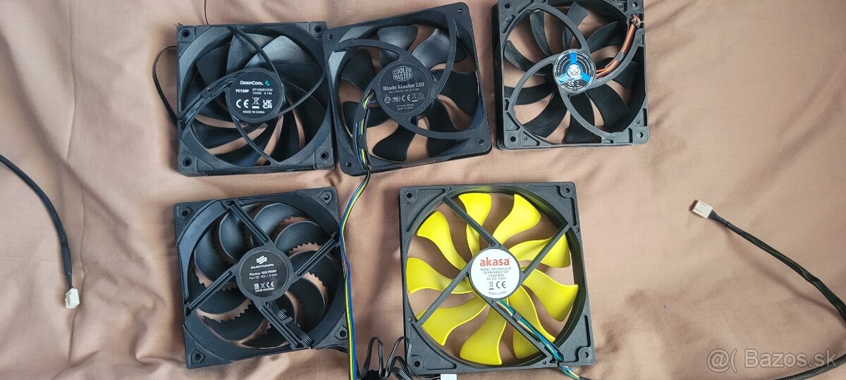 Predám rôzne ventilátory 120mm / 140mm / 92mm / 80mm - 2