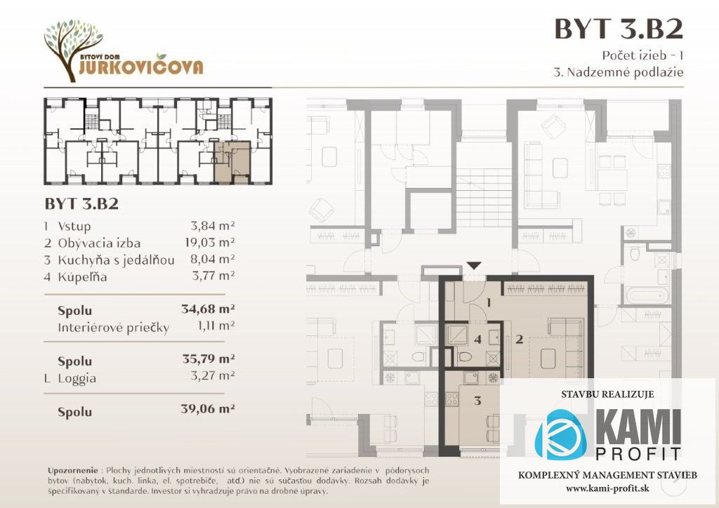 Jurkovičova Nitra – komfortný 1i byt - 2