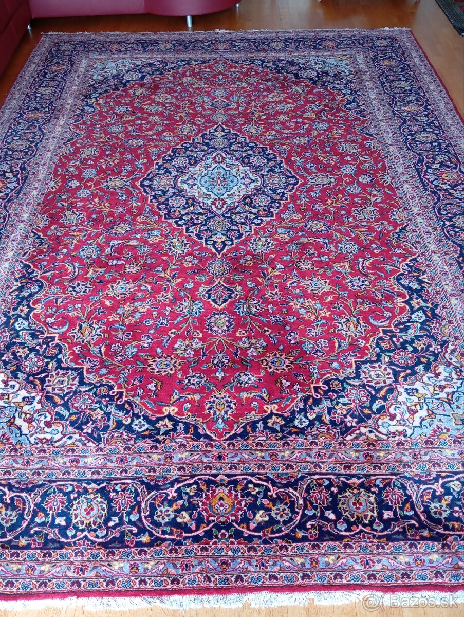 🌟Luxusný ručne viazaný perzský koberec Keshan 400×300 cm🌟 - 2