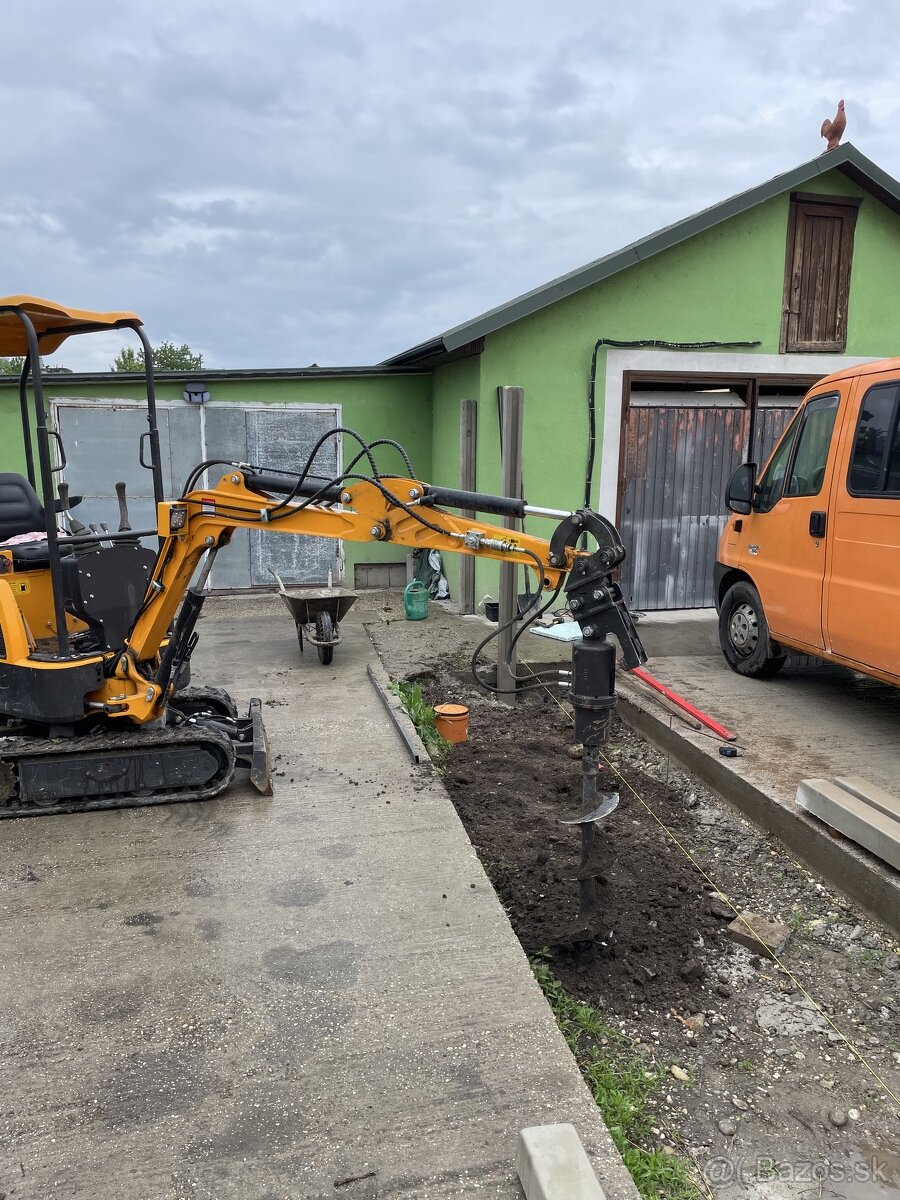 Vykopove prace Minibagrom - 2