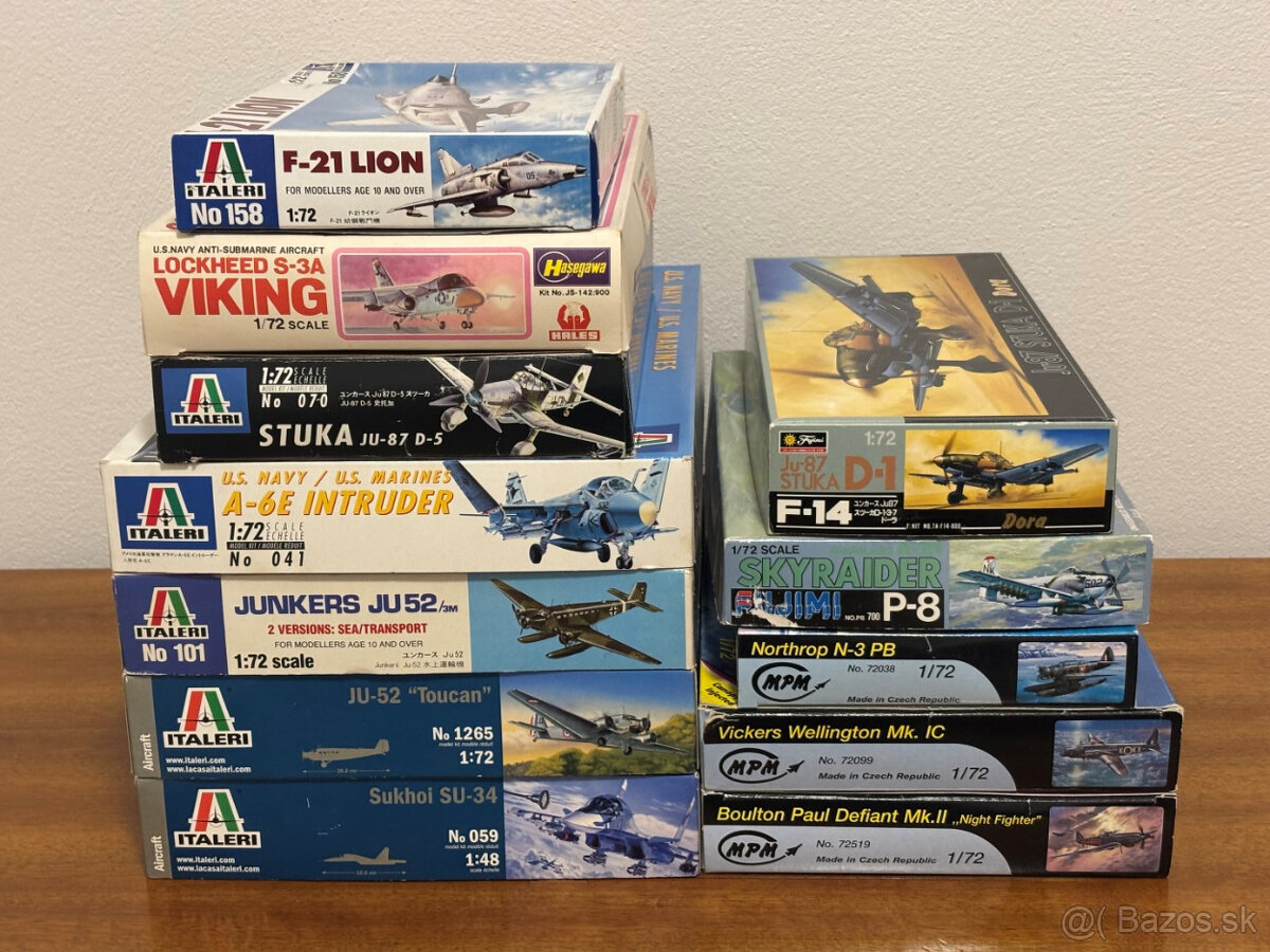Plastikové modely lietadiel 1:72 a 1:144 - 2