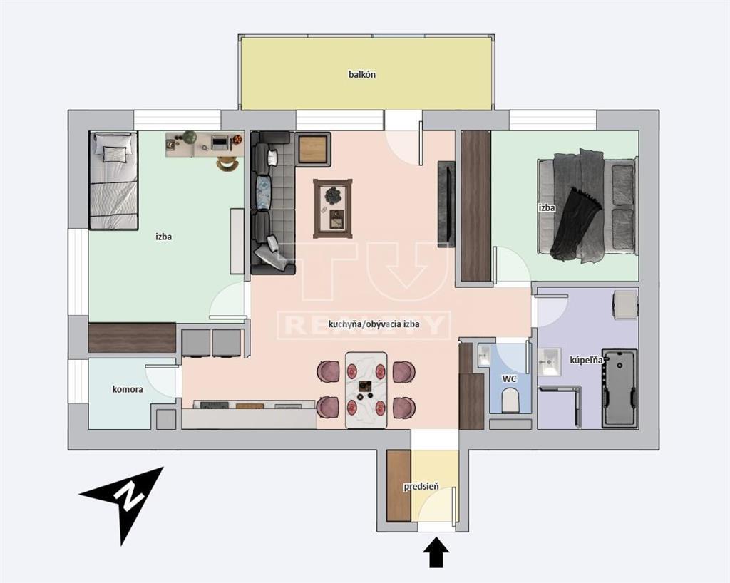 Exkluzívny 3-izbový byt • 69,63 m2 + balkón, Bratislava ... - 2