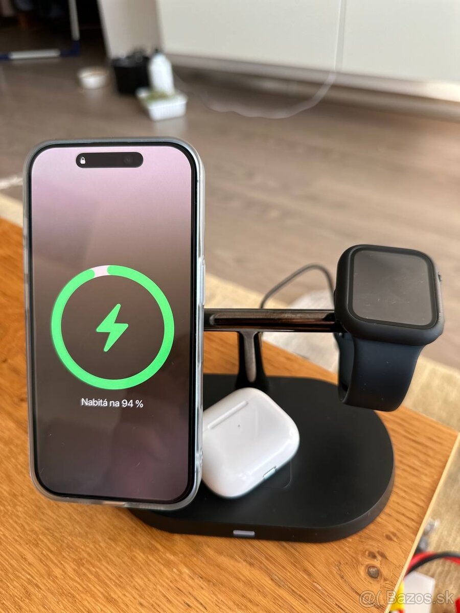Bezdrôtová nabíjačka pre smartfón 3 v 1 (nová) - 2