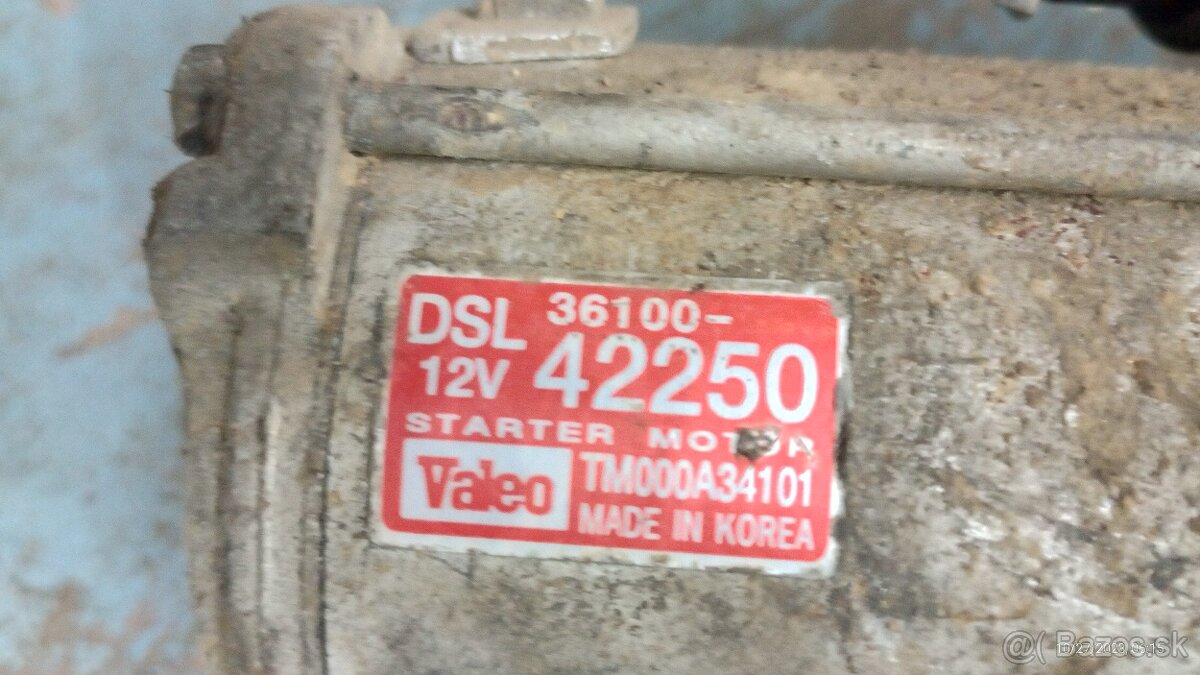 Kia k2500 valník 2006r Štartér ,alternator,.. - 2