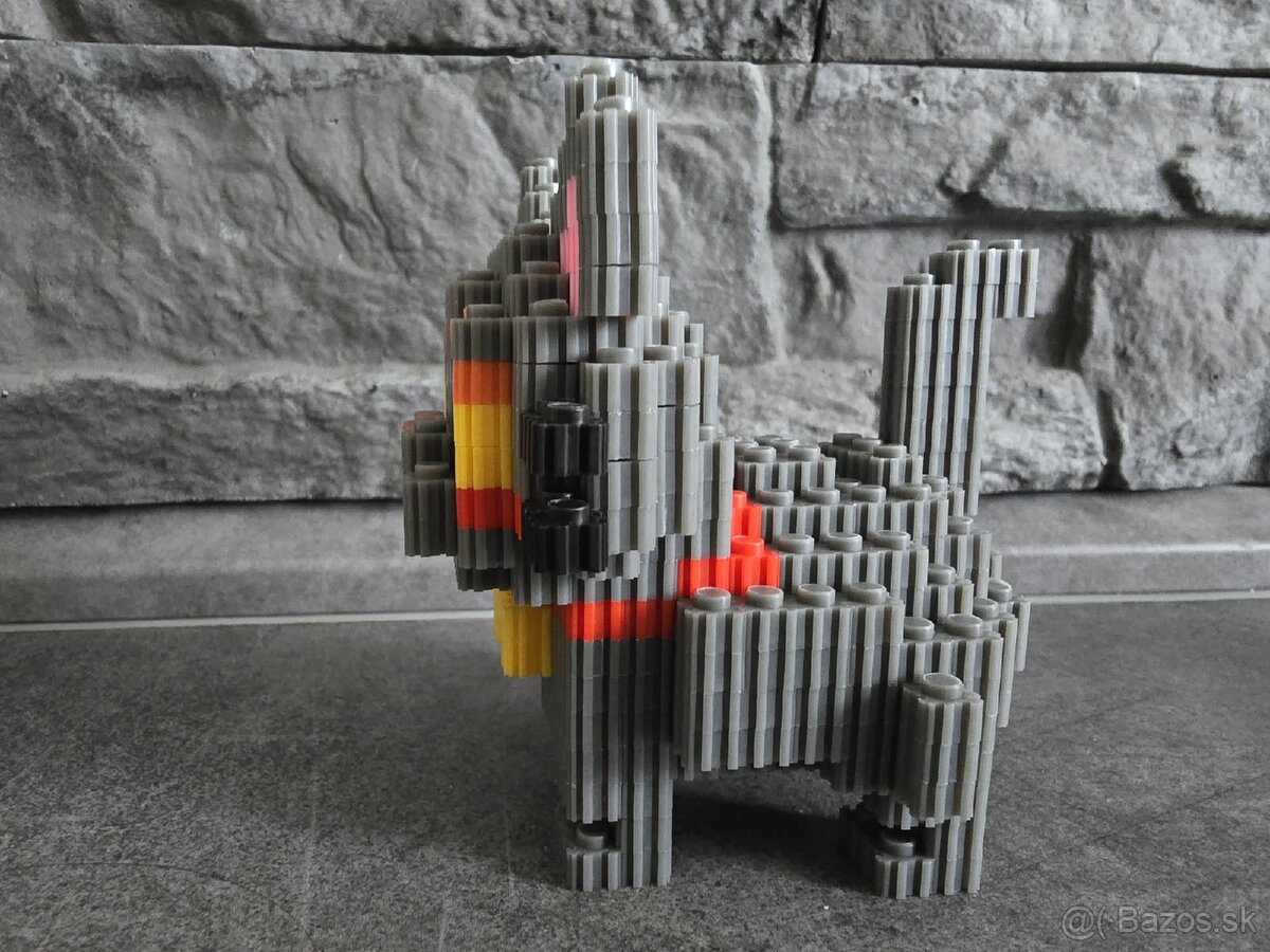 Sivá mačka Mini lego - 2