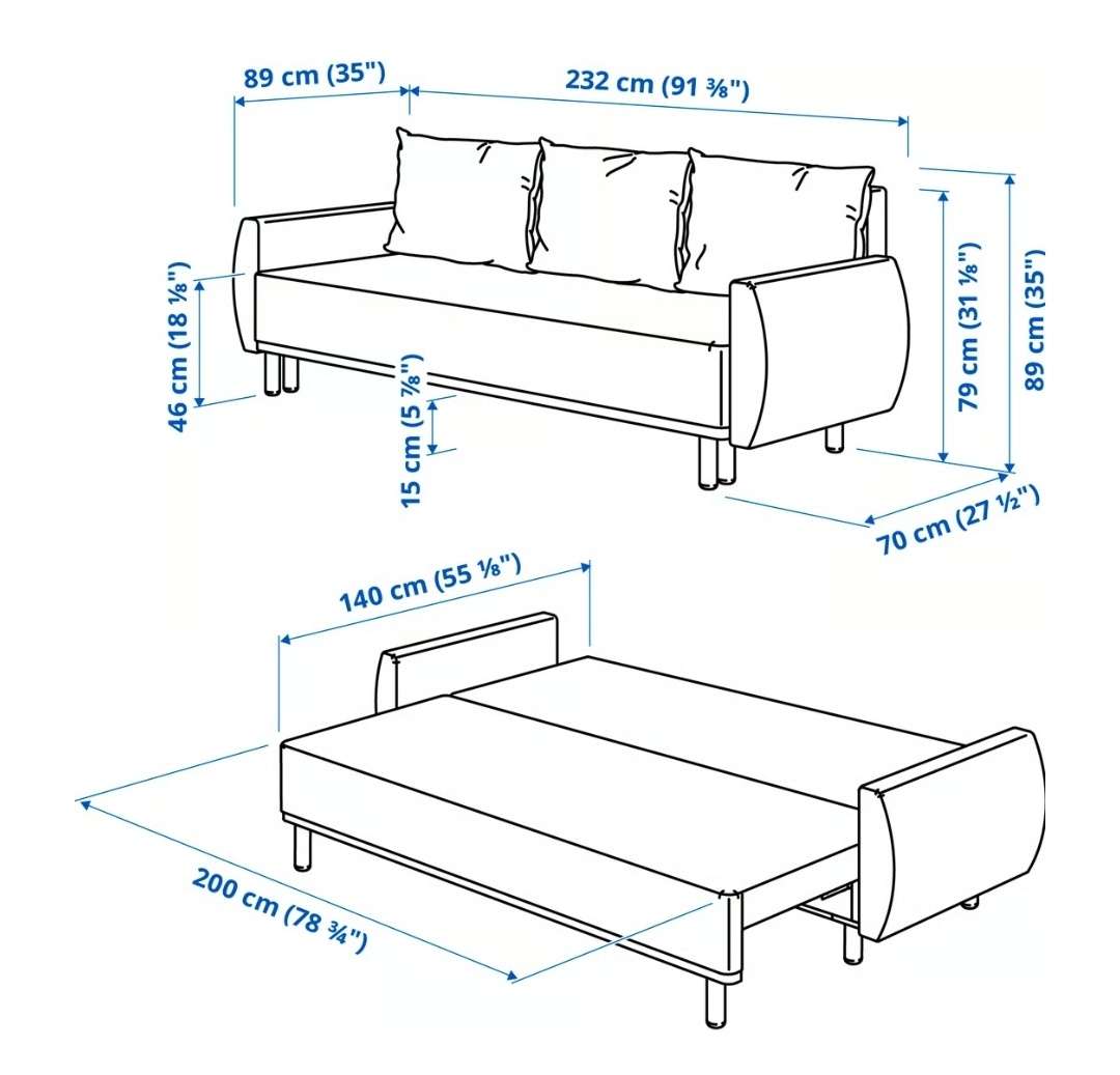 Rozkladací gauč IKEA - 2