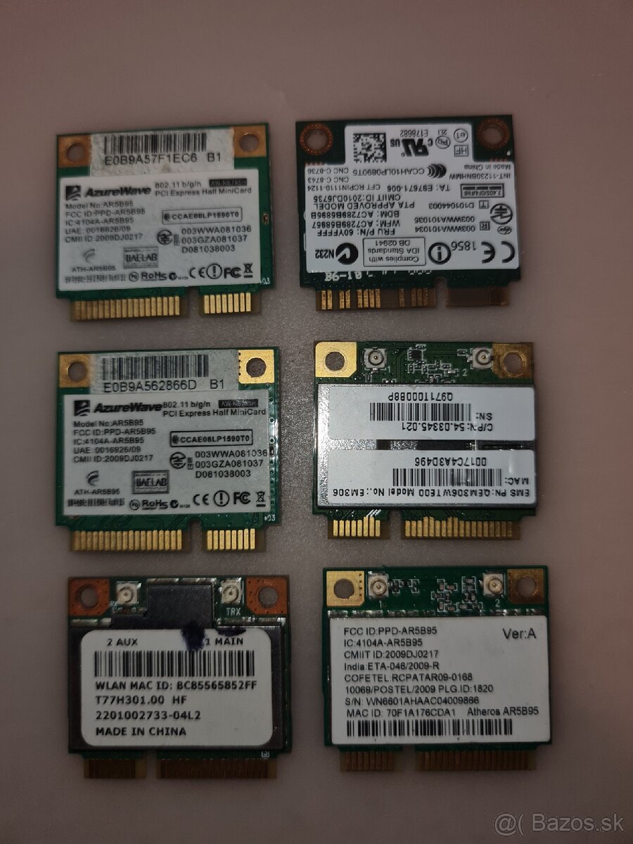WIFI moduly do notebookov - 2