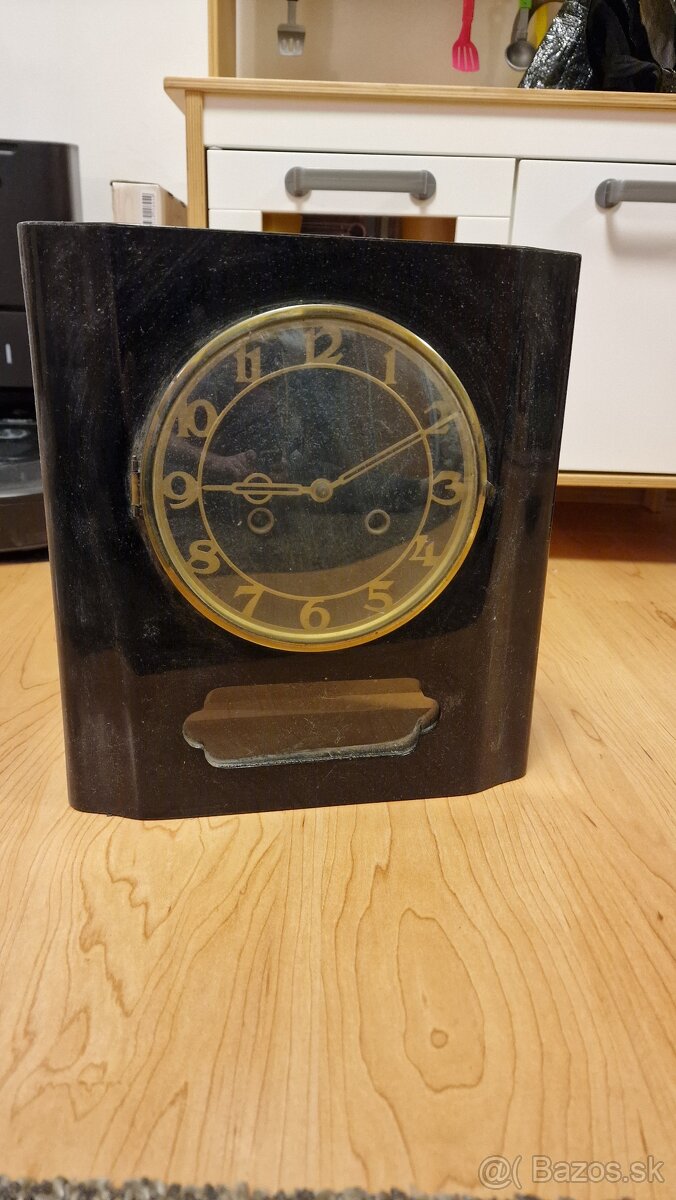 Nástenné staré art deco hodiny Chronotechna - 2