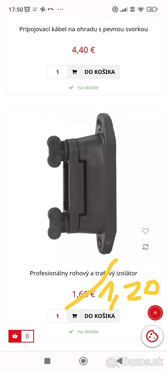 Izolatory na elektrický oplotok - 2