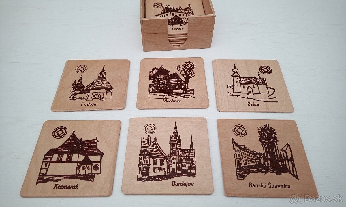 Drevené podšálky - 2