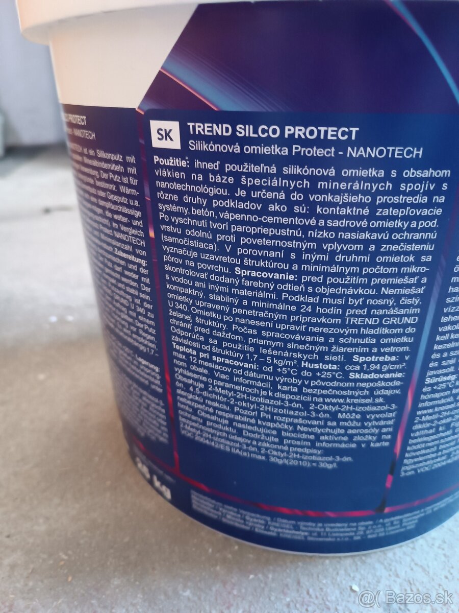 Silikónová omietka Protect NANOTECH - 2